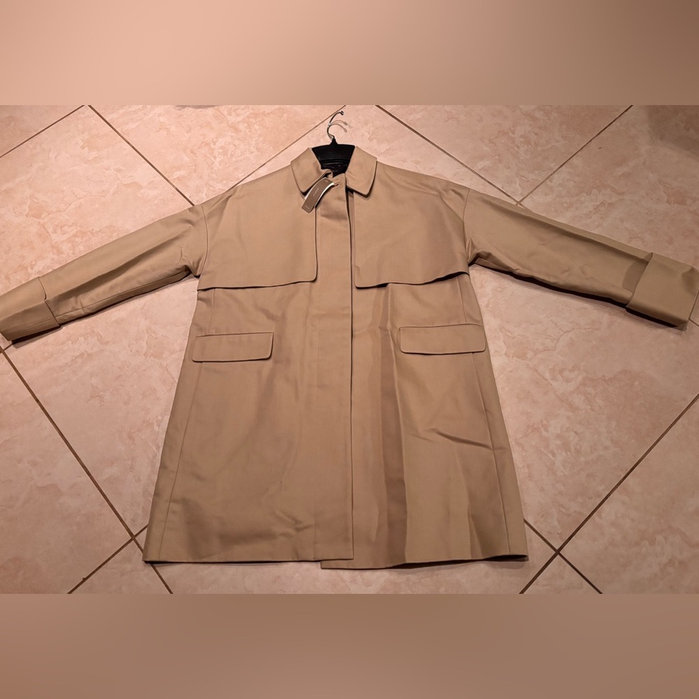 J. Crew  Cotton Twill Swing Trench Coat